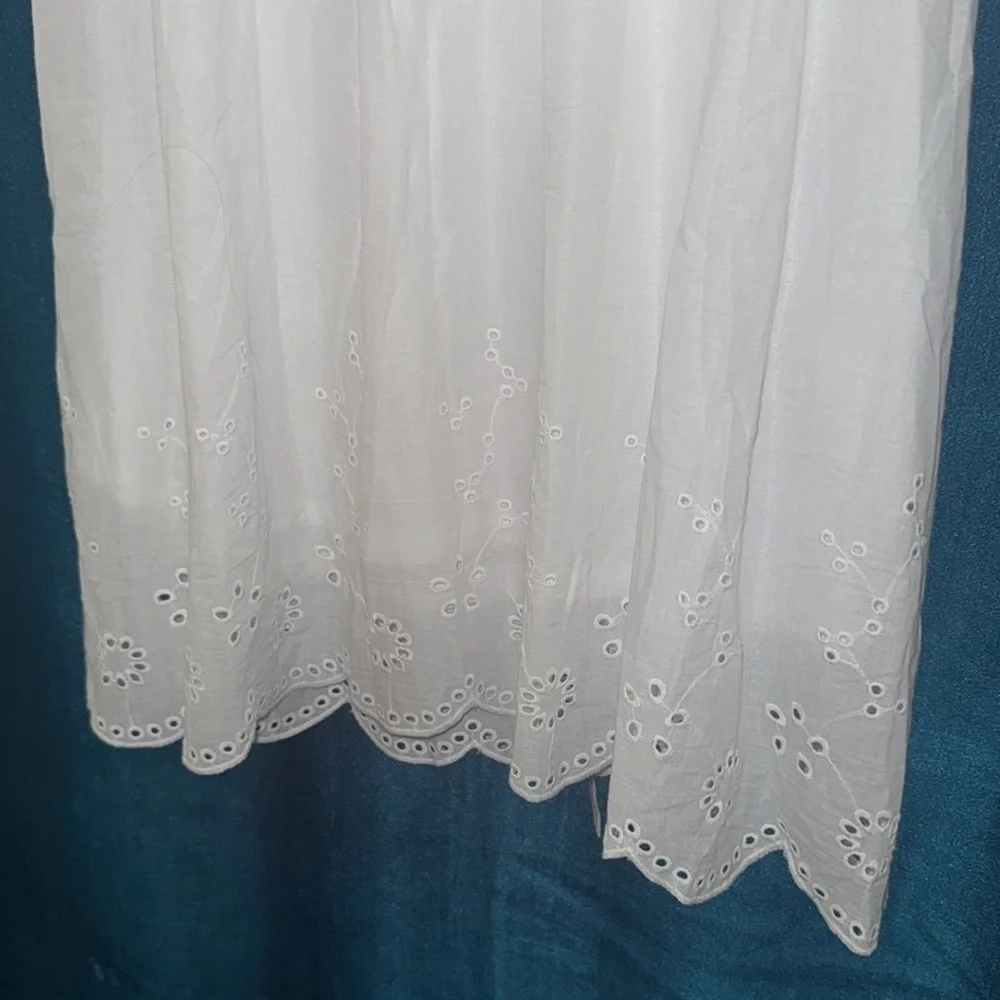 New Petal Lush Knee Length Dress with Button Front and Waist Tie in the Back -XS